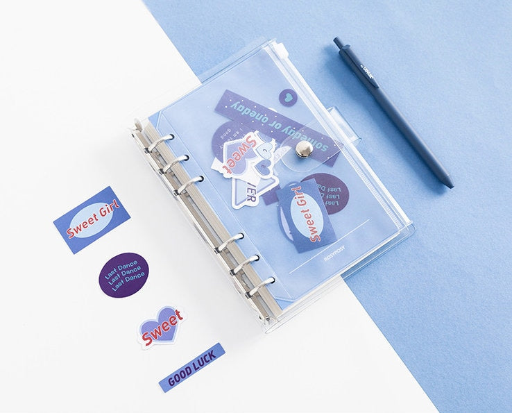 2025 Transparent Cover Planner | PVC Binder | Personal Size | 6 Ring Binder | Clear Cover | 2022 Planner