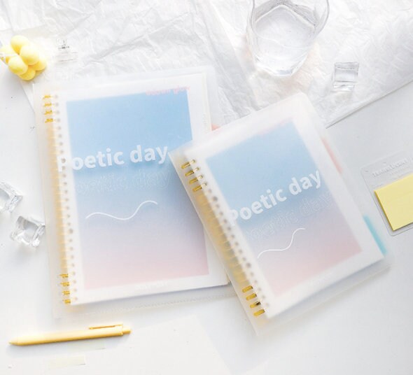 Poetic Day Smart Ring Binder | B5 A5 | Loose Leaf Notebook | Study Supplies | Note Taking | Japanese Stationery