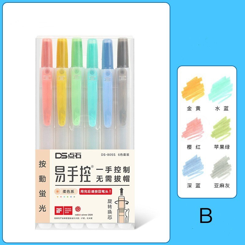 Pastel Highlighter Pen | Fluorescent Pen|Kawaii Markers | DIY Photo Album Journal Planner | Student Stationery Supplies