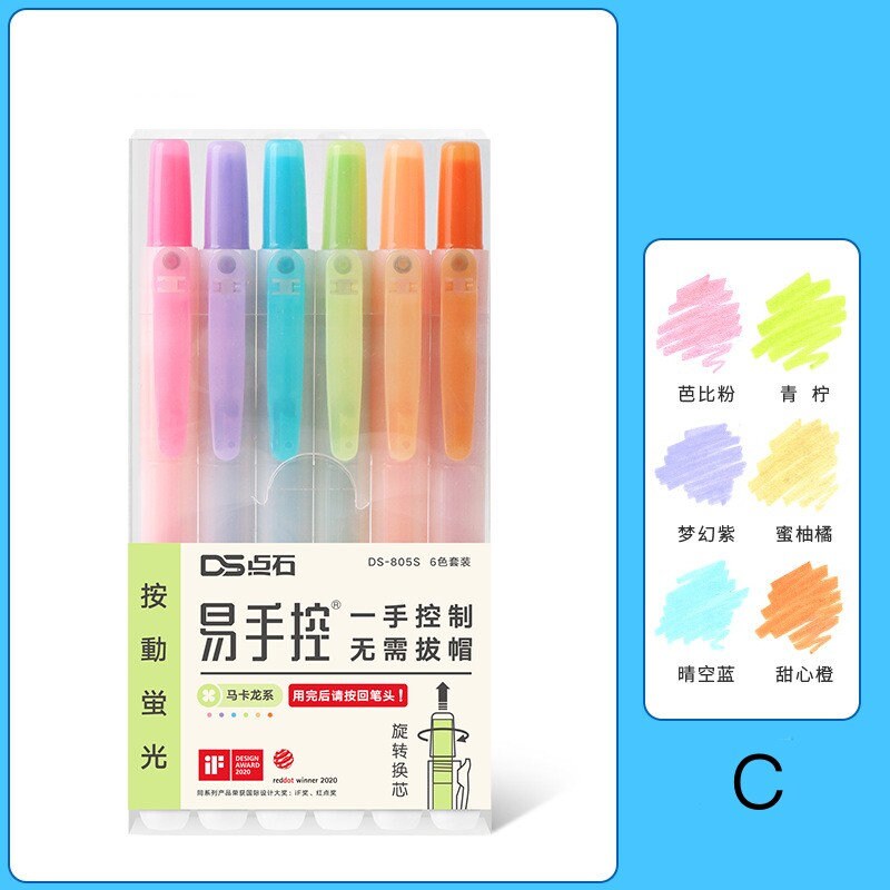 Pastel Highlighter Pen | Fluorescent Pen|Kawaii Markers | DIY Photo Album Journal Planner | Student Stationery Supplies