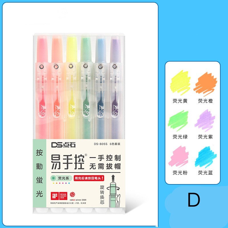 Pastel Highlighter Pen | Fluorescent Pen|Kawaii Markers | DIY Photo Album Journal Planner | Student Stationery Supplies