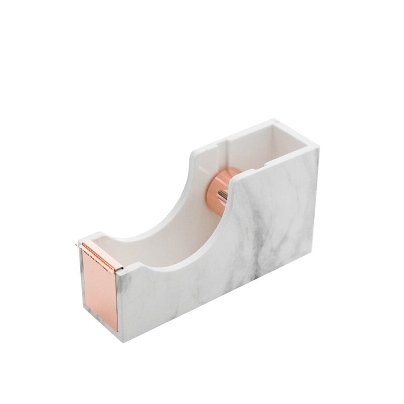 Rose Gold/ Gold Marble Acrylic Tape Dispenser | Office Desk Accessory | School Supplies