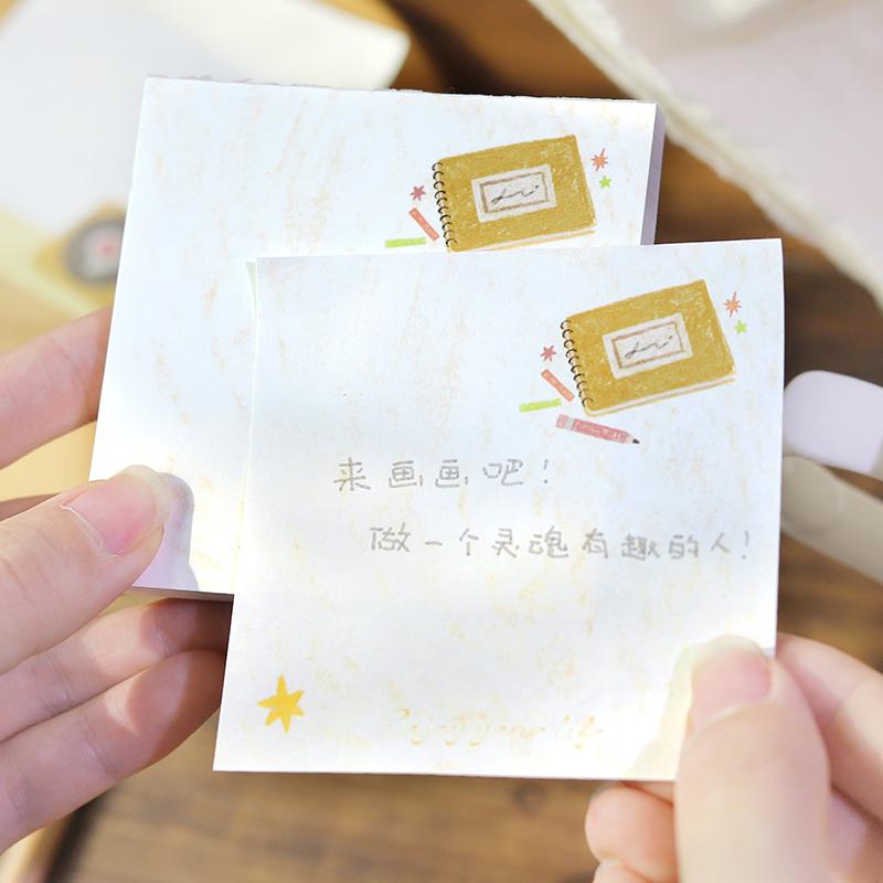 100pcs Cute Notepad | Coffee Book Planner Memo Pad | Writing Pad | Planner Memo | Stationery Planner Journal Accessory Supplies