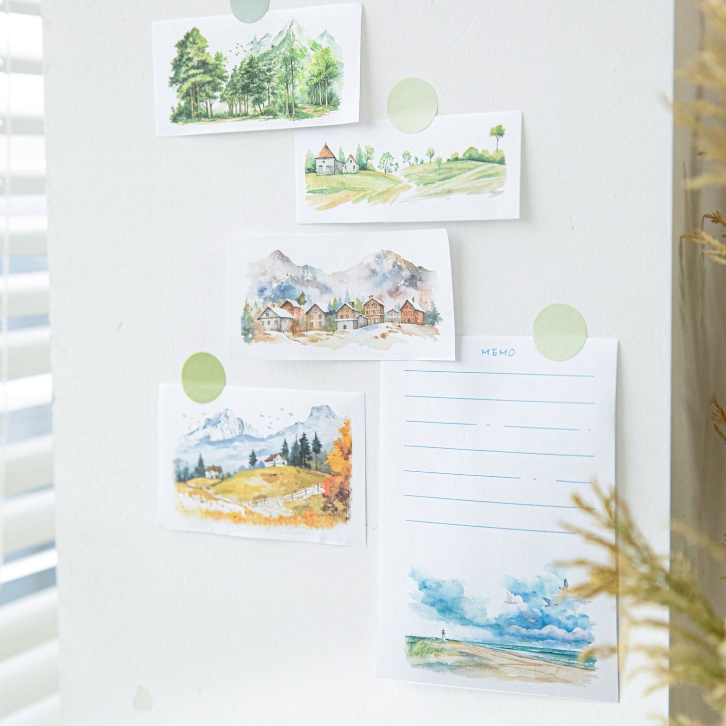 Forest Diary Notepad | Landscape Note Pad | Cute Memo Pad | Planner Memo | Stationery Planner Journal Notebook School Accessory Supplies