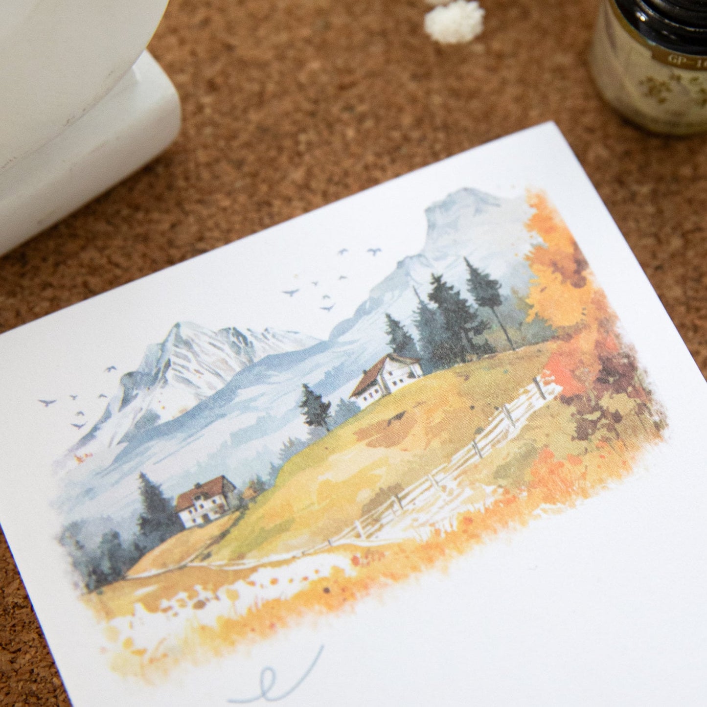 Forest Diary Notepad | Landscape Note Pad | Cute Memo Pad | Planner Memo | Stationery Planner Journal Notebook School Accessory Supplies