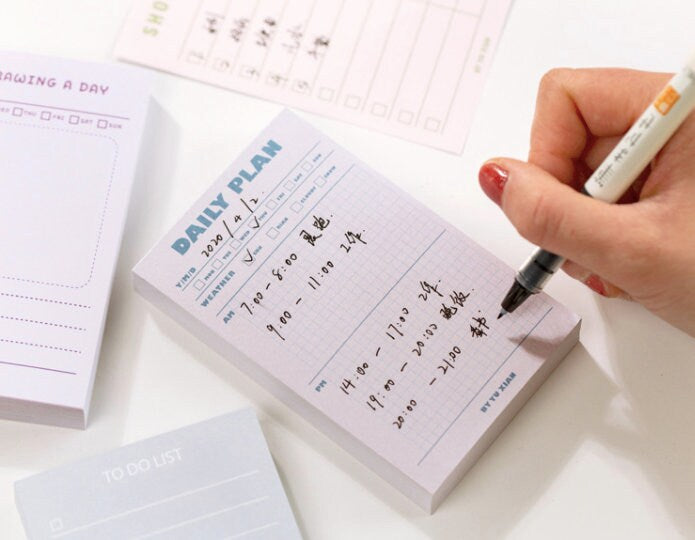 100 Sheets Desk Notepad | Planner | Memo Pad | To Do List | Daily Plan | Weekly Plan | List