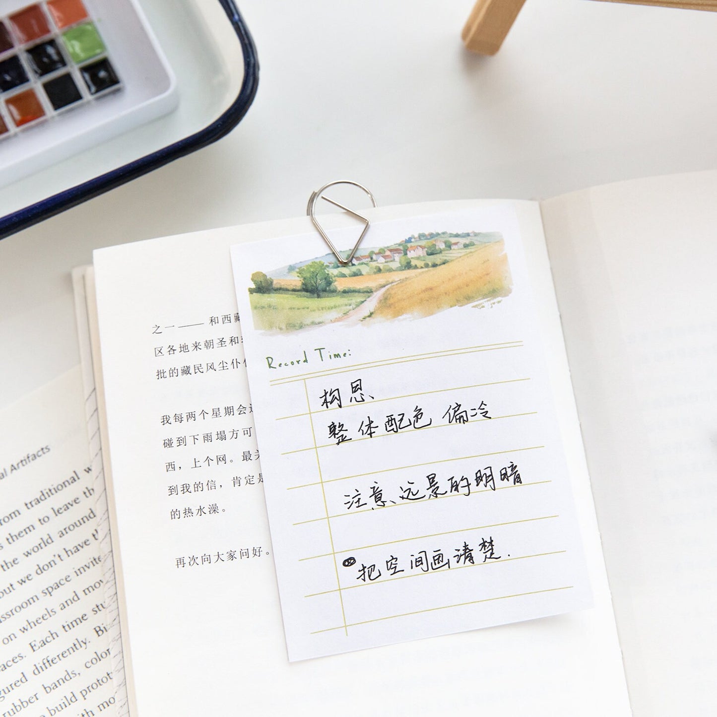 Forest Diary Notepad | Landscape Note Pad | Cute Memo Pad | Planner Memo | Stationery Planner Journal Notebook School Accessory Supplies
