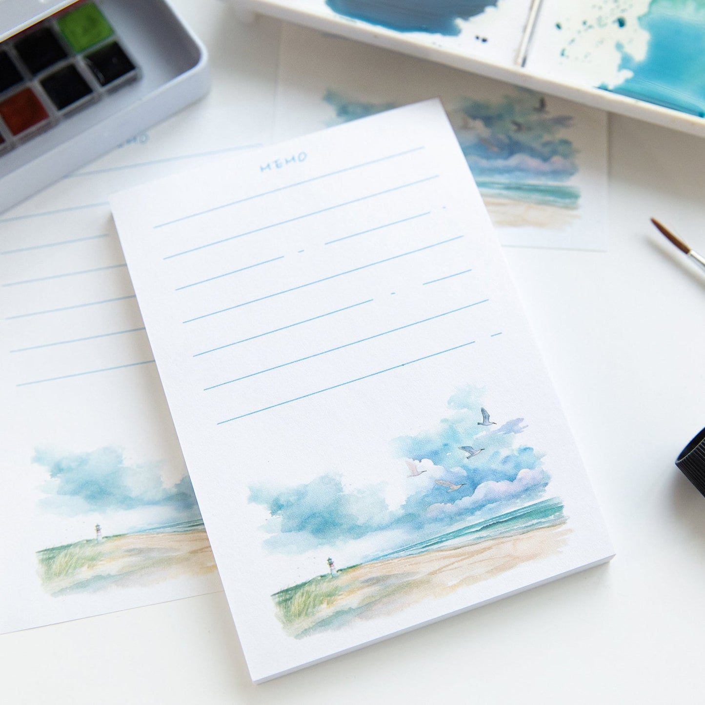 Forest Diary Notepad | Landscape Note Pad | Cute Memo Pad | Planner Memo | Stationery Planner Journal Notebook School Accessory Supplies