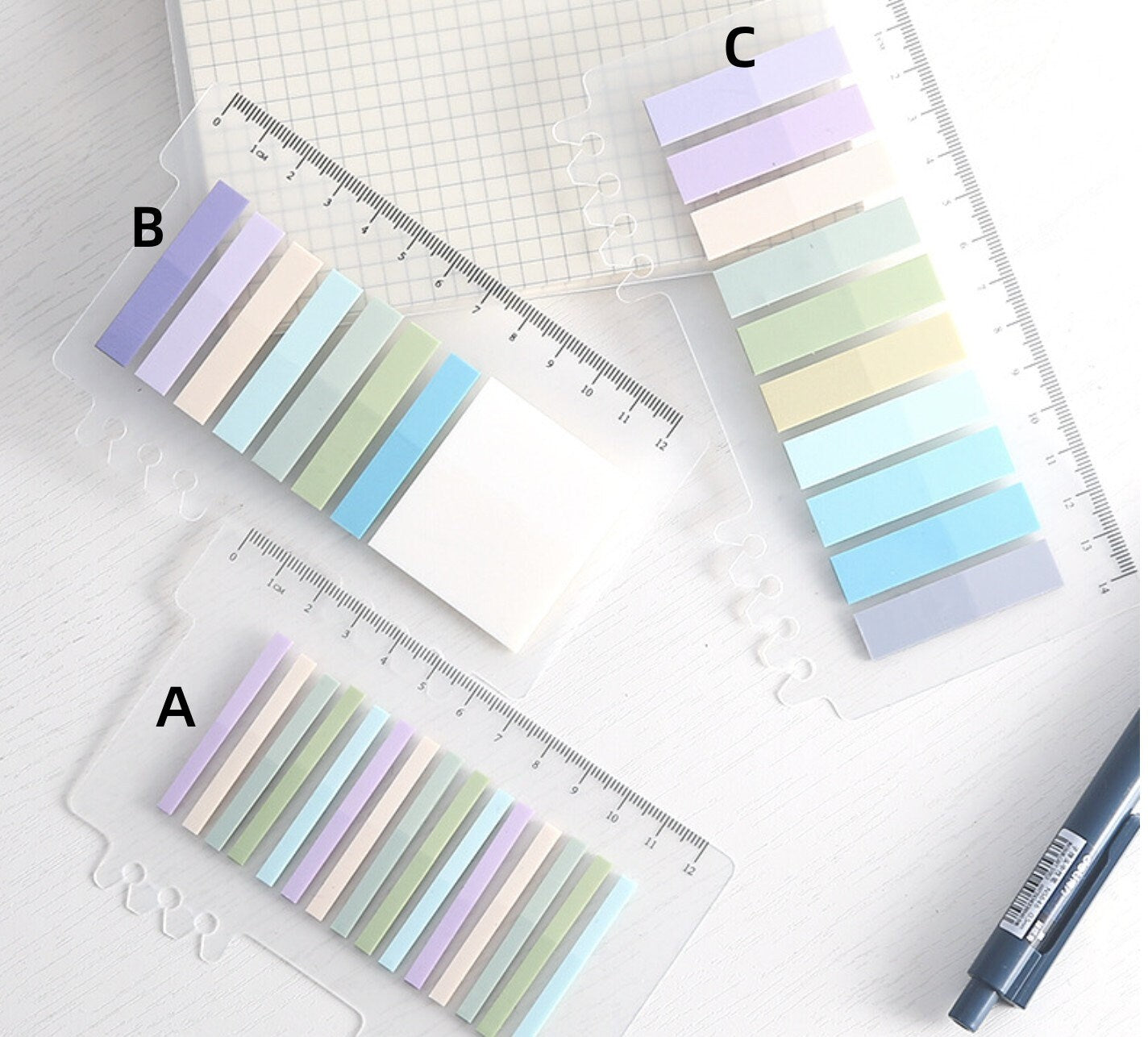 Mild Color Index Sticky Notes | Page Flags | Study Supplies | Planner | Sticky Note Pad