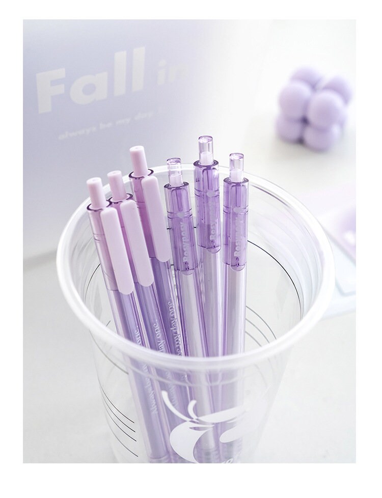 5pcs Simplicity Color Pen Set | Black Gel Ink Pens | Planner Pens | Creative Stationery | School Supplies