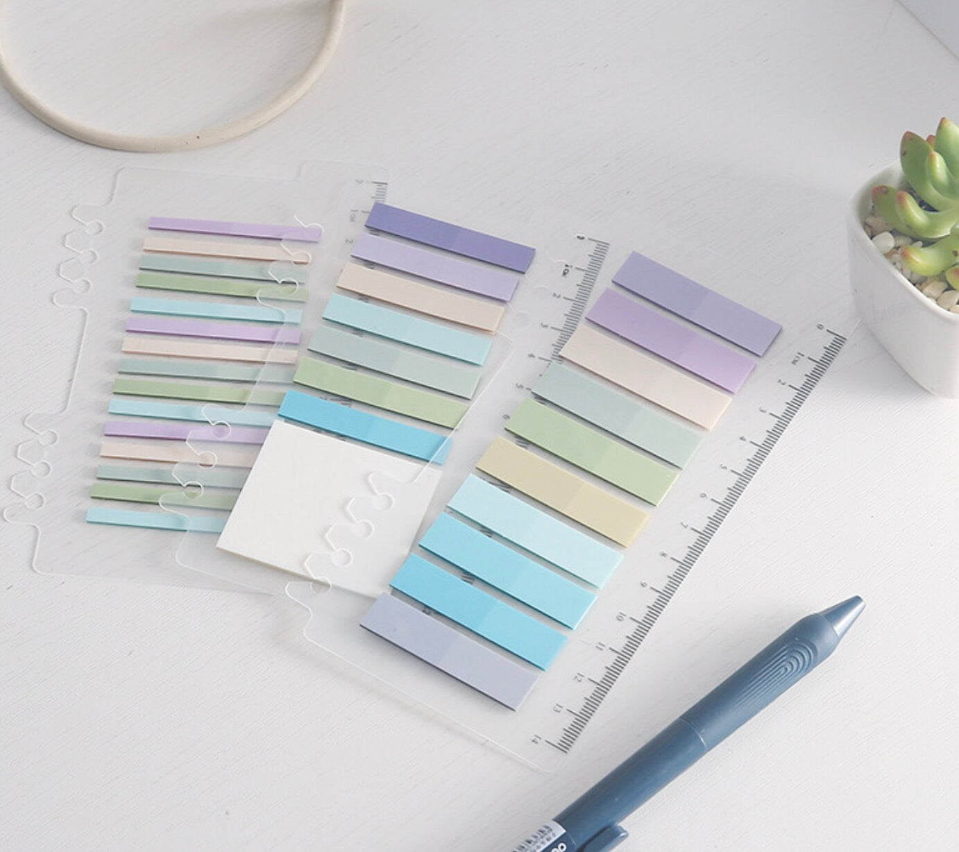 Mild Color Index Sticky Notes | Page Flags | Study Supplies | Planner | Sticky Note Pad