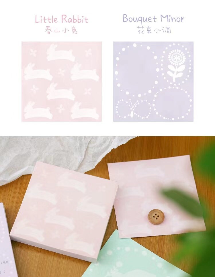 Sunny Days in Spring Beautiful Notepad | Cute Memo Pad | Planner Memo | Note Taking | Stationery Student School Journal Accessory Supplies