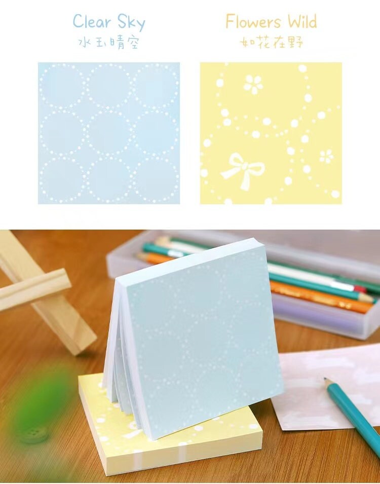 Sunny Days in Spring Beautiful Notepad | Cute Memo Pad | Planner Memo | Note Taking | Stationery Student School Journal Accessory Supplies