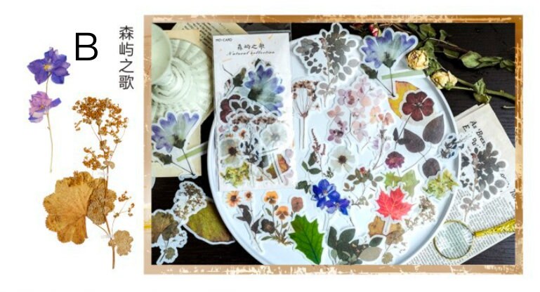 60pcs Vintage Plants Sticker Pack / Floral Botanical / Stickers / Planner Sticker Set