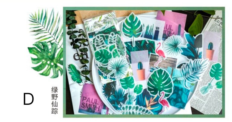 60pcs Vintage Plants Sticker Pack / Floral Botanical / Stickers / Planner Sticker Set