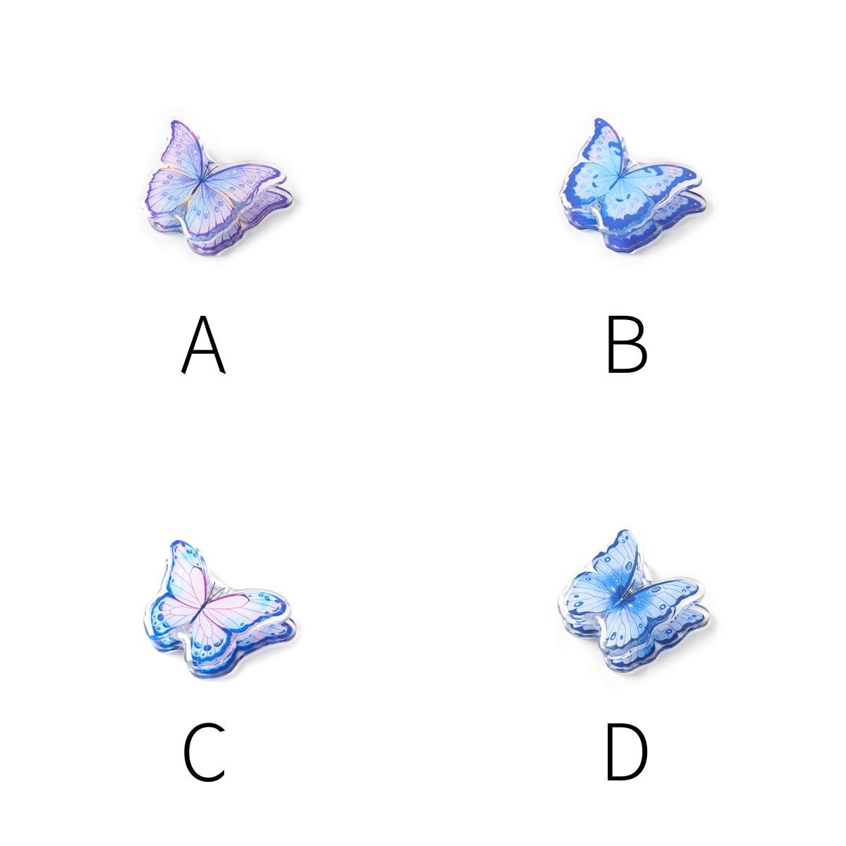 Butterfly Acrylic Journal Clips | Cute Strong Paper Clips | Kawaii Stationery Journal Supplies Planner Traveler's Notebook Accessories