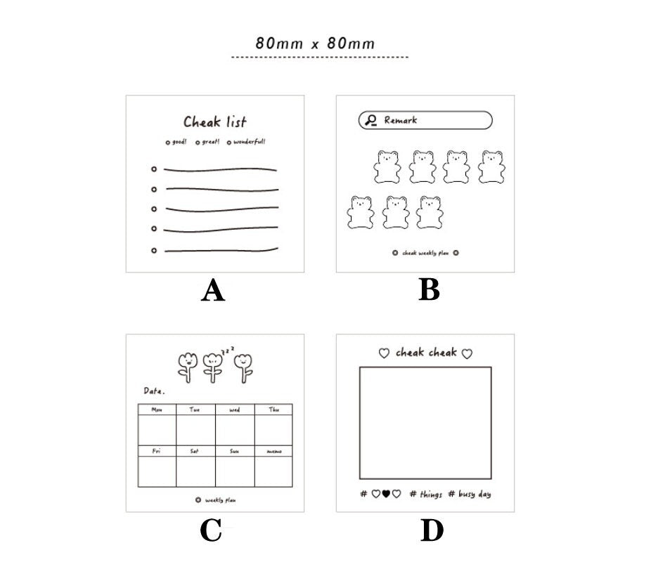 Korean Cute Note Pad