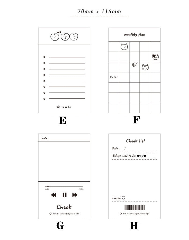 Korean Cute Note Pad