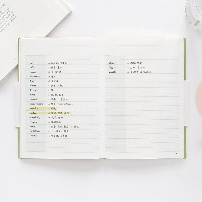 A5 Words Study Notebook | No Bleed | Word Journal