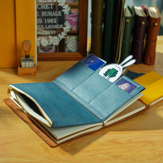 Canvas Travel Journal Accessories Zipper Pocket Insert Cardholder | TN Standard  Passport Size | Organizer | Travel Journal