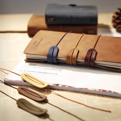 TN Journal Leather Edge Protector with Elastic Cord | Edge Protection | DIY Travel Journal Notebook Accessories | Standard Passport A5 Size