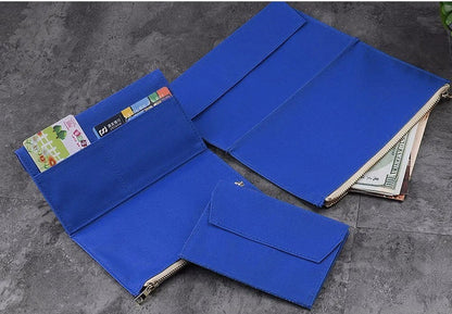 Canvas Travel Journal Accessories Zipper Pocket Insert Cardholder | TN Standard  Passport Size | Organizer | Travel Journal