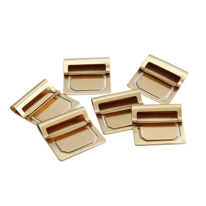 6pcs Brass Metal Index Clip | Brass Bookmark Paper Clips | Journal Notebook Planner TN Travelers Notebook Accessories