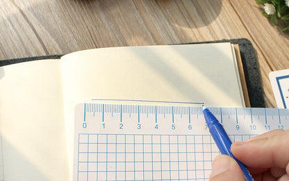 Traveler‘s Notebook Underlay with Ruler | Pencil Board | Gold Foiled Dashboards Page Marker | Standard Passport Size TN Accessories