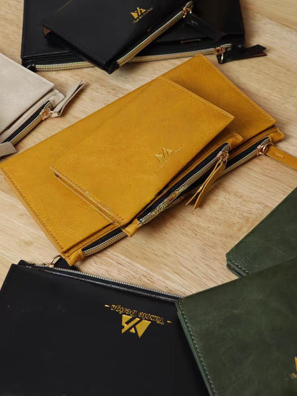 Travel Journal Accessories Zipper Pocket Pen Holder | TN Standard Passport Size Organizer | Travel Journal