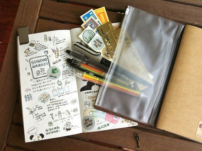 Travel Journal Accessories Zipper Pocket File Folders Cardholders | TN Standard  Passport Size | TN Zipper Pouch Refill Organizer