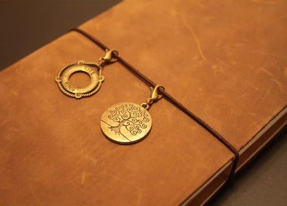 Travel Journal Vintage Charms | Midori Journal Planner Bronze Charms | Bracelet Charm Connectors | Travel Journal Accessories