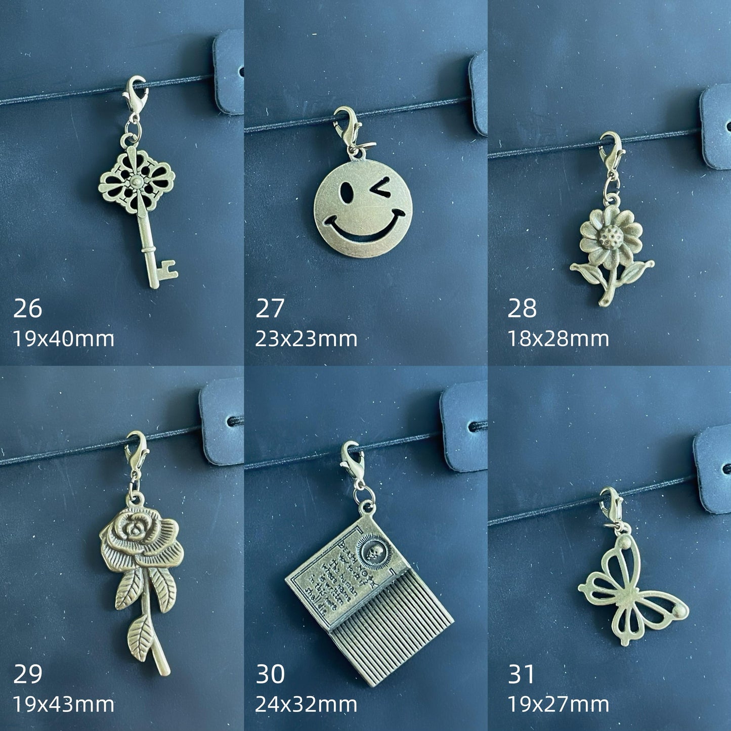 Travel Journal Vintage Charms | Midori Journal Planner Bronze Charms | Bracelet Charm Connectors | Travel Journal Accessories