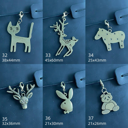 Travel Journal Vintage Charms | Midori Journal Planner Bronze Charms | Bracelet Charm Connectors | Travel Journal Accessories