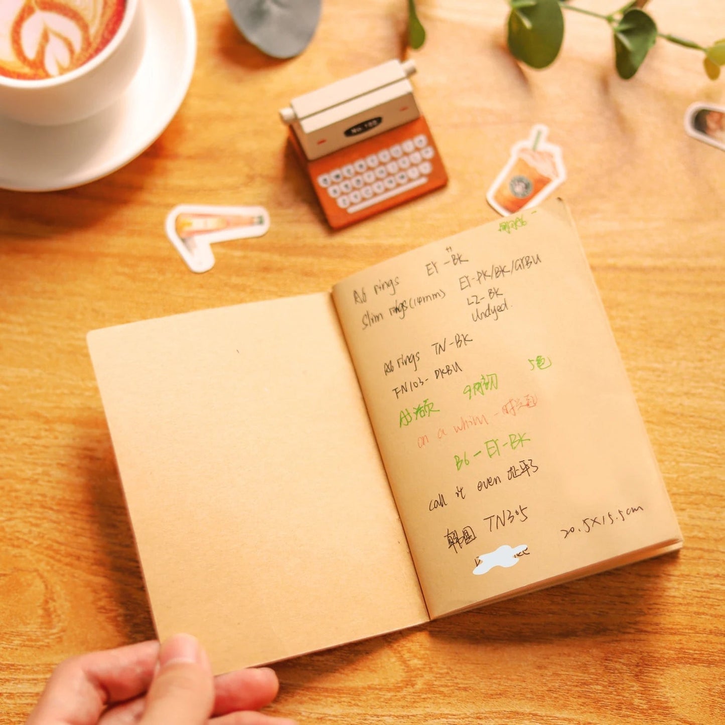 Handmade TN Leather Notebook Refill Inserts｜ Standard Passport A5 Size ｜Travel Journal Traveler Diary Journals