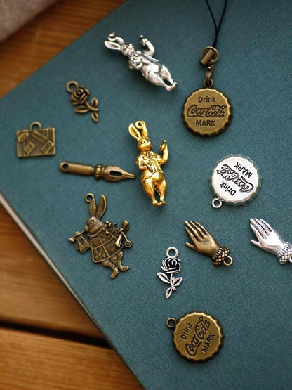 Travel Journal Vintage Charms | Journal Planner Bronze Charms | Bracelet Charm Connectors | Travel Journal Accessories