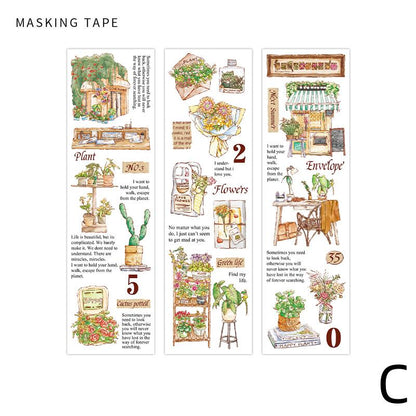 Travel Life Aesthetics Retro Sticker Pack｜Coffee Plant Stationery Stickers | Planner Collage Junk Journal Scrapbooking Supplies