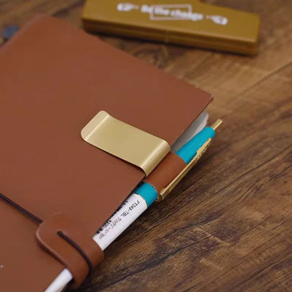 Leather Planner Pen Holder Clip | Travel Journal | Metal Pen Clip for TN | Gift | Pen Loop | Pen Holder | TN Stationary Accessory
