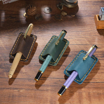 Handmade 100% Genuine Leather Single Pen Holder Clip for Books Notebooks | Travel Journal | Notebook Pen Holder | Journal Accessory