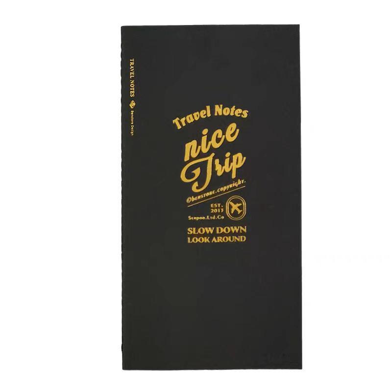 Black Blank Paper TN Travel Journal Refills | Standard Passport Size Inserts | Travel Journal Planner | Travel Journal Accessories