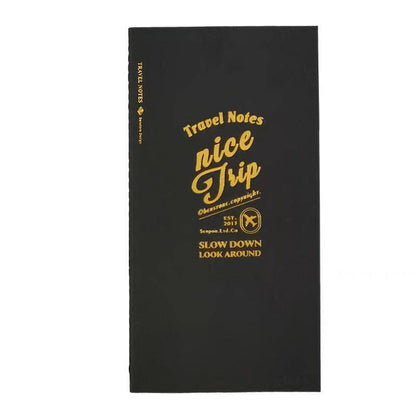Black Blank Paper TN Travel Journal Refills | Standard Passport Size Inserts | Travel Journal Planner | Travel Journal Accessories