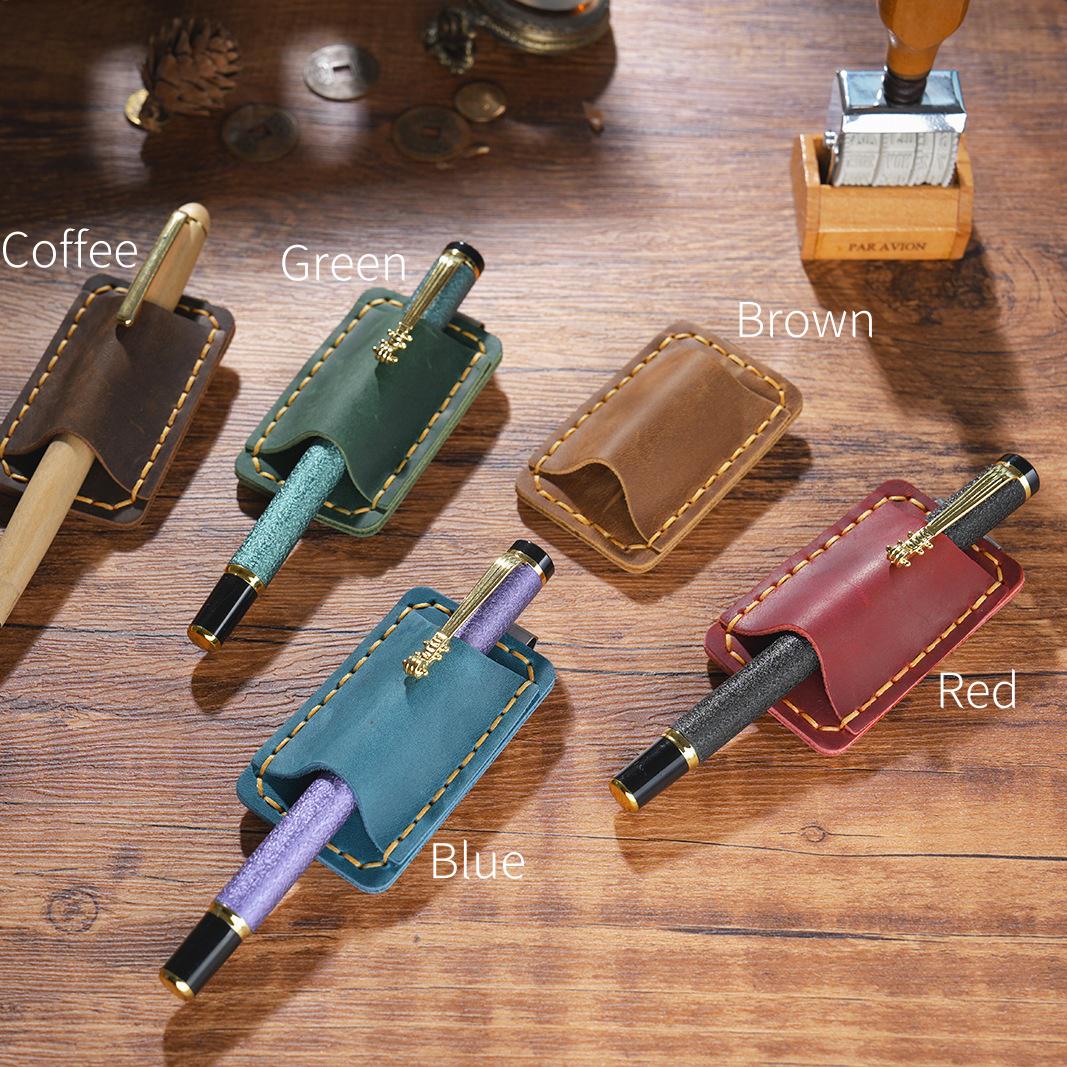 Handmade 100% Genuine Leather Single Pen Holder Clip for Books Notebooks | Travel Journal | Notebook Pen Holder | Journal Accessory