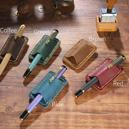 Handmade 100% Genuine Leather Single Pen Holder Clip for Books Notebooks | Travel Journal | Notebook Pen Holder | Journal Accessory