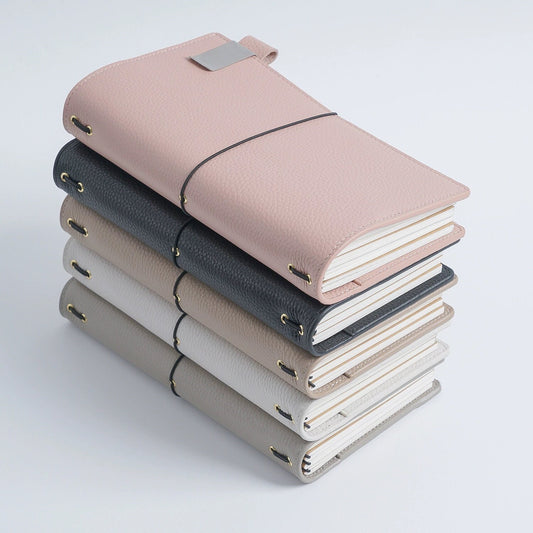 100% Genuine Pebbled Leather Travel Journal TN Cover Set | Standard  Passport Size TN | Vintage Travel Journal | Gift for Her Him