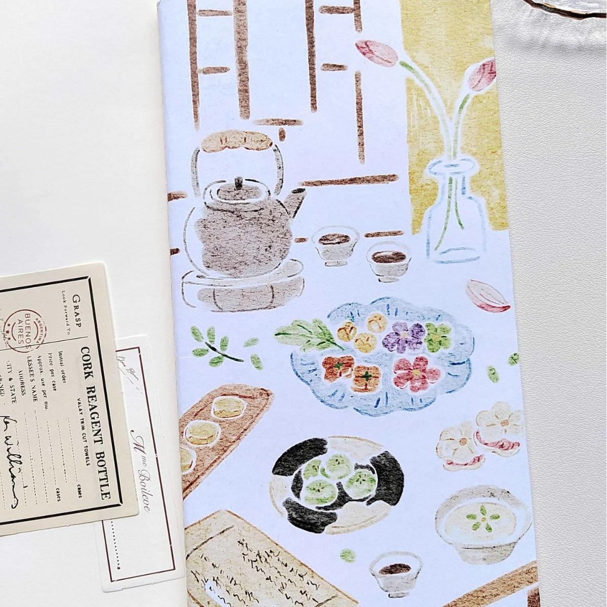 Hand-drawn Illustration Style Blank Notebook | Travel Journal Blank Inserts Refills | Standard Size | TN Accessories