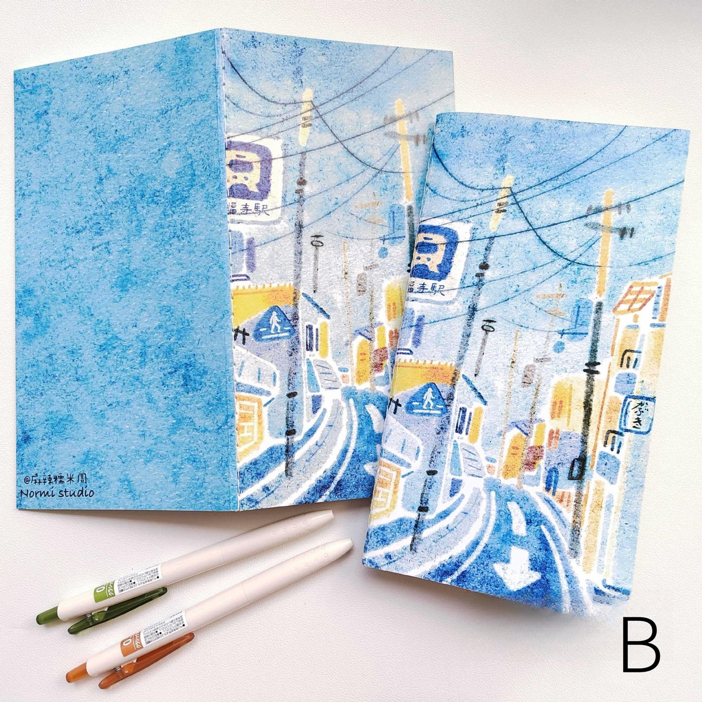 Hand-drawn Illustration Style Blank Notebook | Travel Journal Blank Inserts Refills | Standard Size | TN Accessories