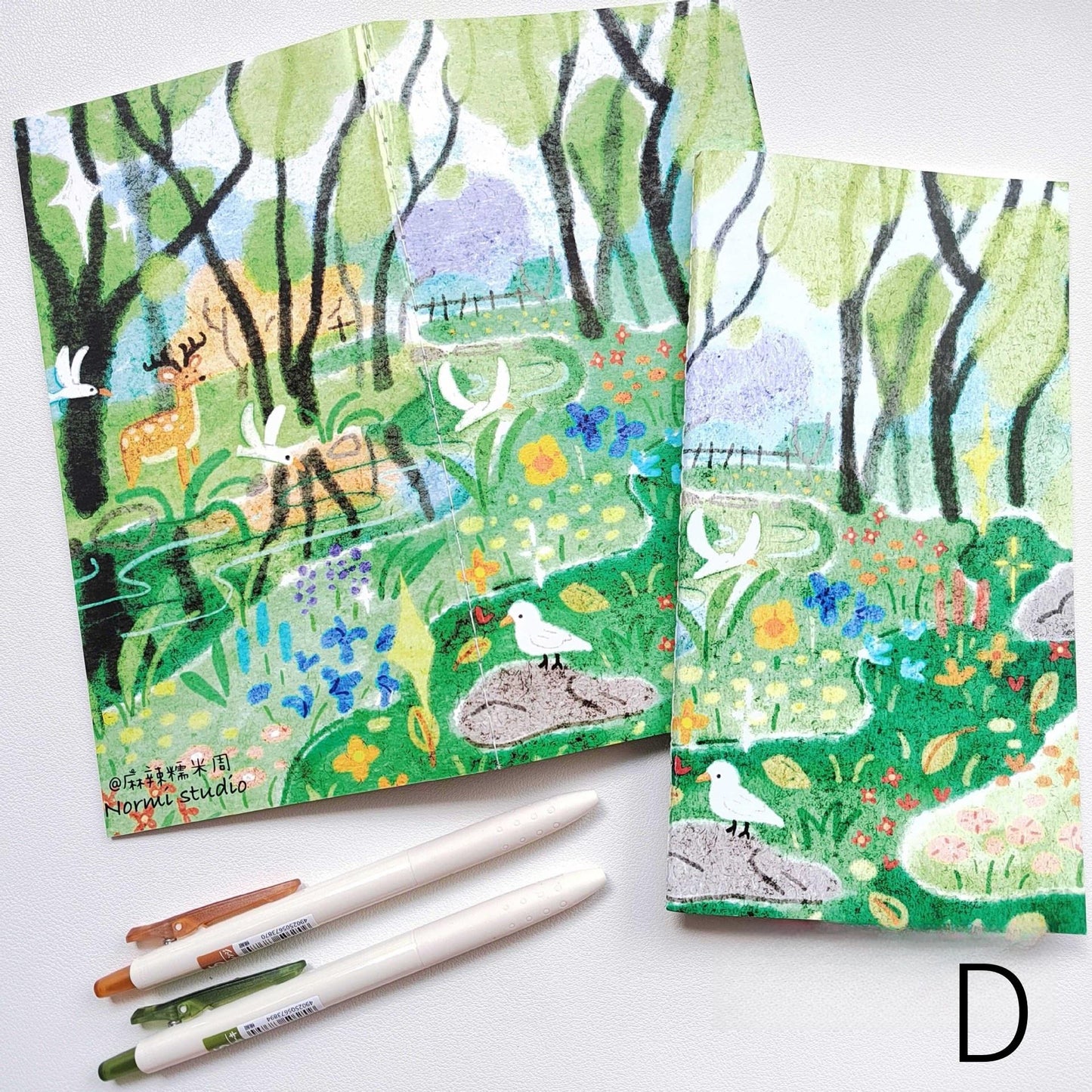 Hand-drawn Illustration Style Blank Notebook | Travel Journal Blank Inserts Refills | Standard Size | TN Accessories
