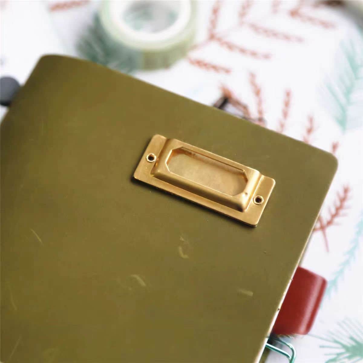 Metal Name Card Holder for TN | Sticky NamePlate for Travel Journal | TN Stationary Accessory