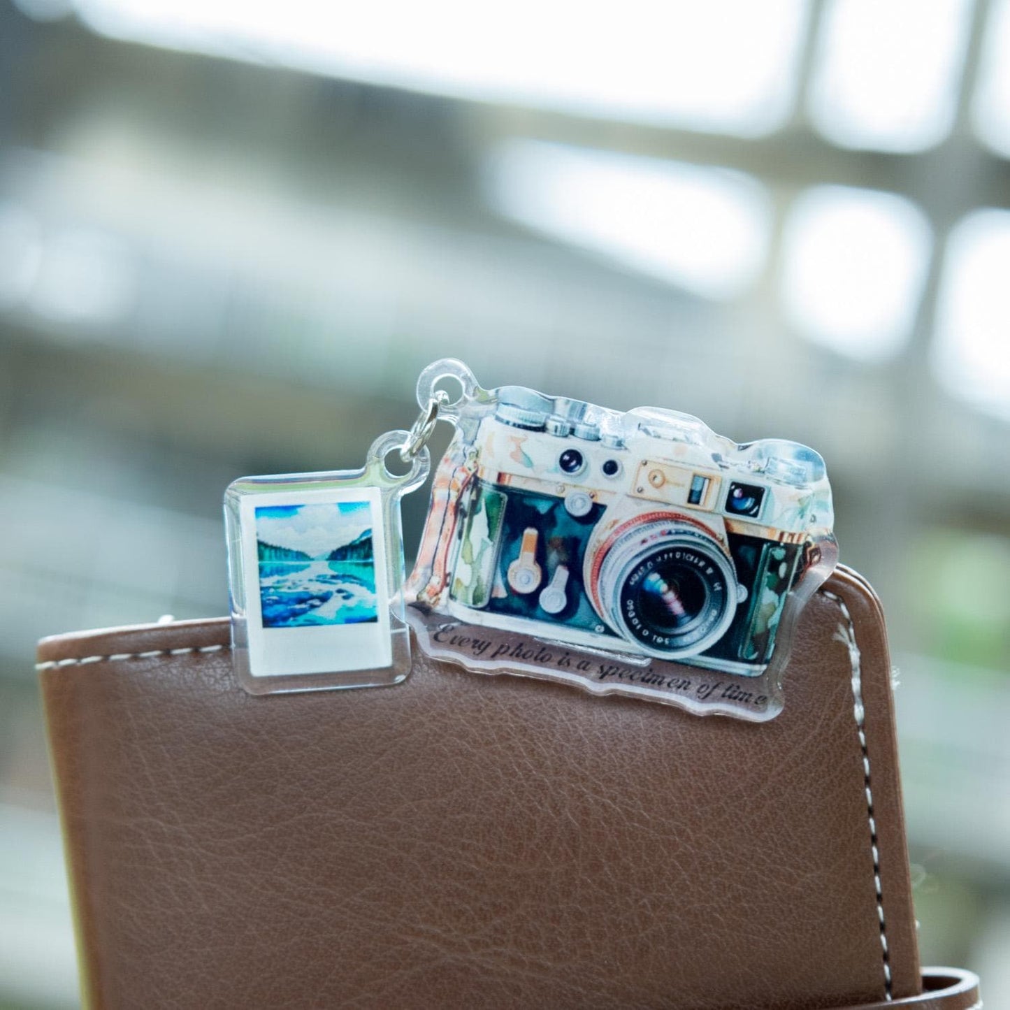 Retro Acrylic Clips | Journey Camera Coffee | Strong Paper Clips | Cute Journal Supplies Planner Traveler's Notebook Accessories