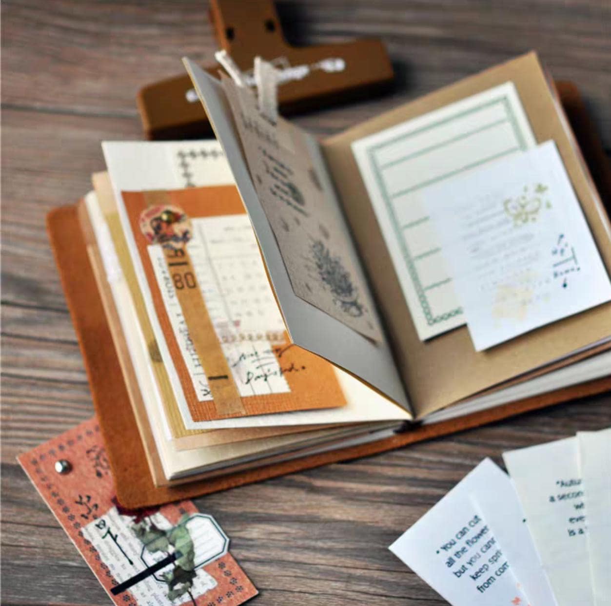 Mixed Special Material Paper TN Refills | Standard Passport Size Inserts | Travel Journal Planner | Travel Journal Accessories