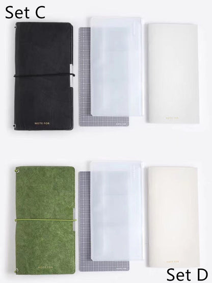 Travel Journal Set | Standard Size | DuPont Paper Cover | Travel Journal | Notebook Journal Supplies | Gift for Her